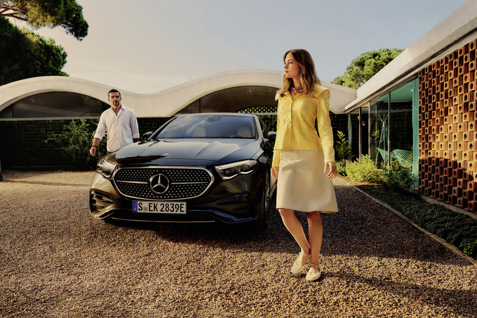 Antonio Banderas And Mercedes Benz
