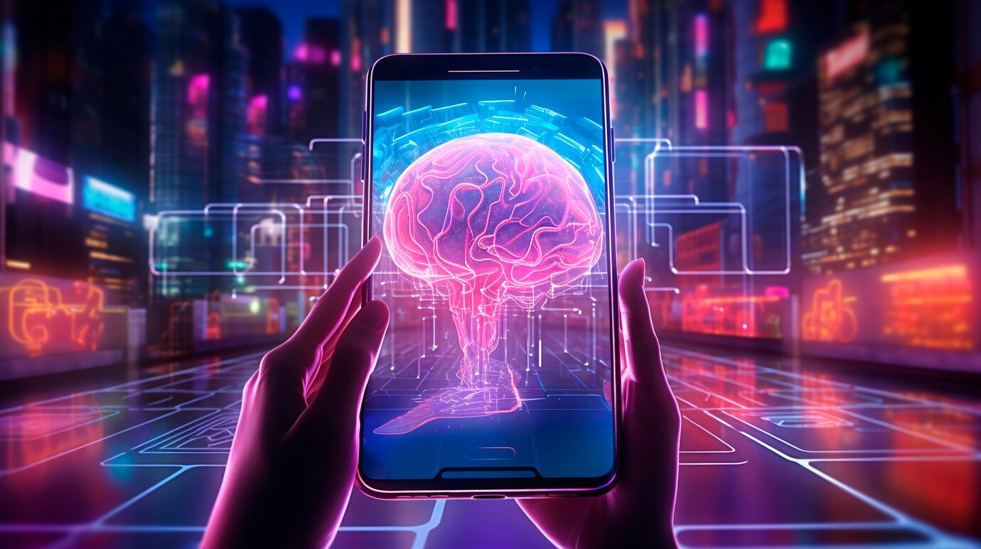 Cyberpunk Illustration With Neon Colors And Futuristic Technology 23 2151672008