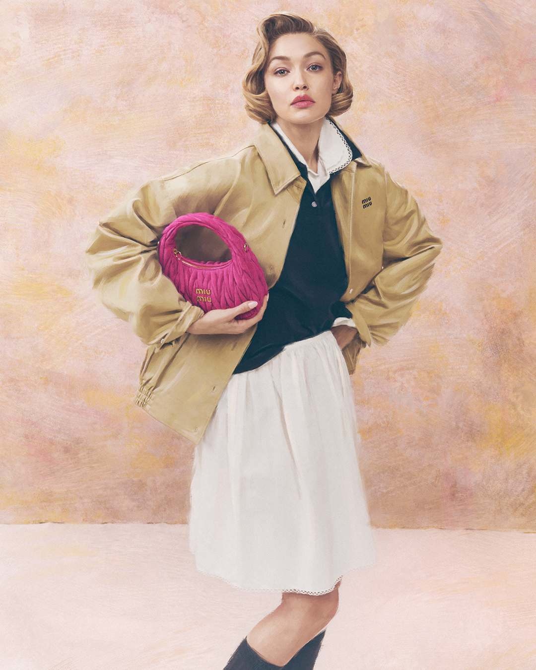 Latest Miu Miu Campaign With Gigi Haddid3