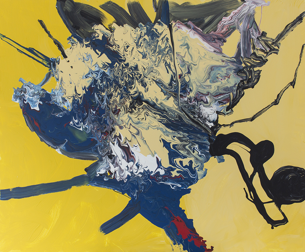 Norman Leto A Bird 2022 Oil Plate 100 X 120 Cm