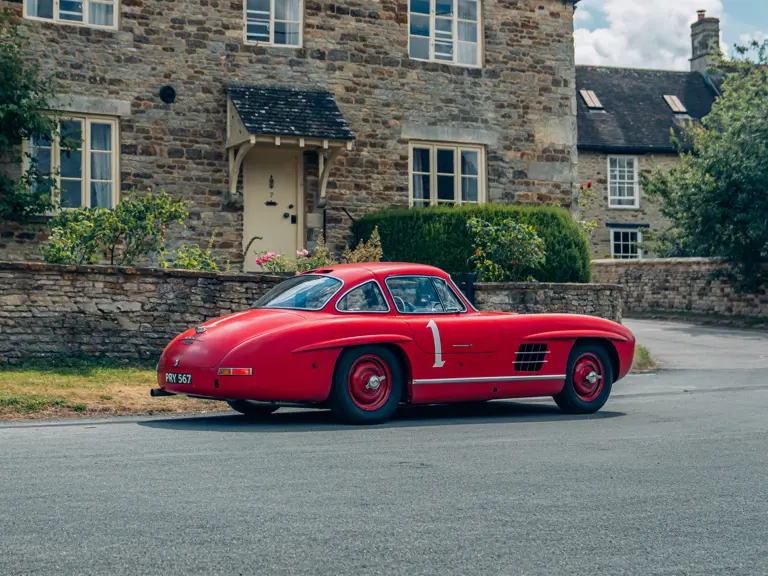 Red Mercedes At Auction1
