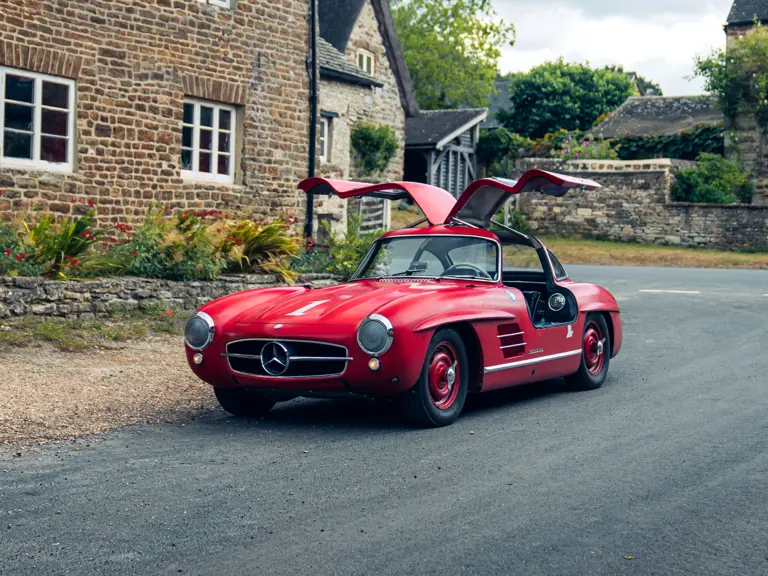 Red Mercedes At Auction