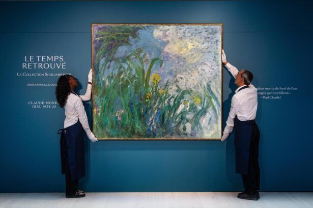 Irises by Claude Monet. Jeanne Schlumberger Collection Auction in Paris