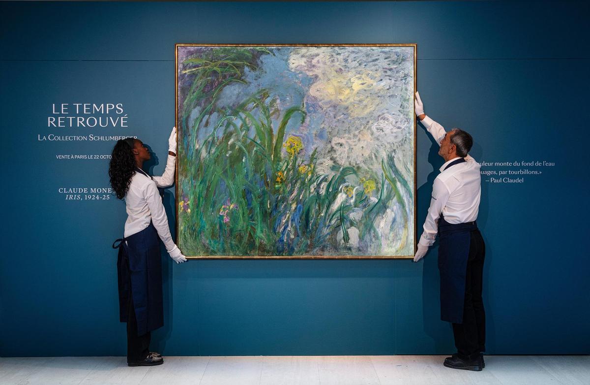 Irises by Claude Monet. Jeanne Schlumberger Collection Auction in Paris